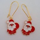 Gold Santa Claus earrings