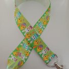 Green Easter bunny and chicken lanyard