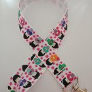 Japanese Geisha girl / Asian lanyard / ID holder / badge holder
