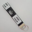 Keep calm key fob wristlet