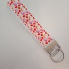 Macaron cherry key fob wristlet