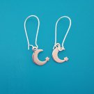Silver S/S moon and star charm earrings Silver S/S moon and star charm earrings
