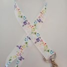 Music note rainbow lanyard / ID holder / badge holder