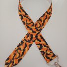Orange and black bat / Halloween lanyard / ID holder / badge holder Orange and black bat / Halloween lanyard / ID holder / badge holder