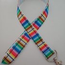 Crayon print lanyard / ID holder / badge holder