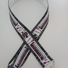 Pink and black rock star music lanyard / ID holder / badge holder Pink and black rock star music lanyard / ID holder / badge holder