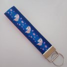 Blue and pink unicorn / horse print key fob wristlet Blue and pink unicorn / horse print key fob wristlet