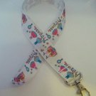 Pink and blue princess / fairy tale lanyard / ID holder / badge holder Pink and blue princess / fairy tale lanyard / ID holder / badge holder