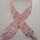 Pink giraffe lanyard / ID holder / badge holder