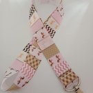 Pink horse print lanyard / ID holder / badge holder