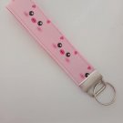 Pink pig key fob wristlet