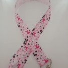 Pink poodle / dog print lanyard / ID holder / badge holder Pink poodle / dog print lanyard / ID holder / badge holder