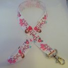 Pink princess lanyard / ID holder / /badge holder