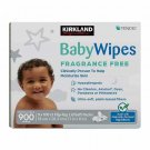 Kirkland Signature Baby Wipes Fragrance Fre 9x 100ct Flip-Top Lid Soft Packs 900