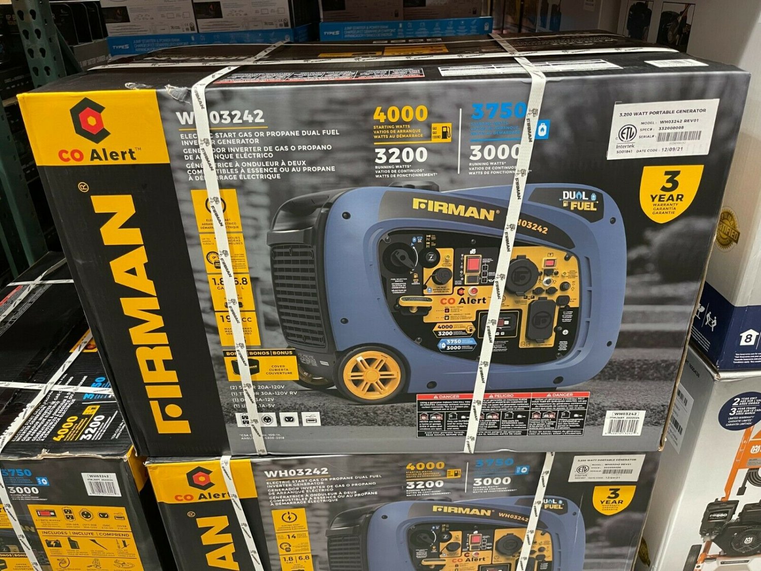 firman wh03242 oil capacity