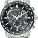 Citizen ECO-DRIVE Mens Watch Perpetual Chrono Atomic Titan Wristwatch AT4010-50E
