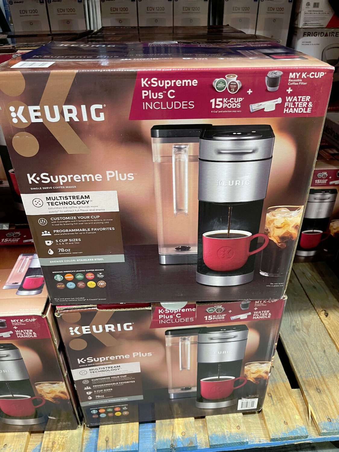 Keurig KSupreme Plus C Single Serve Coffee Maker with 15 KCup Pods My