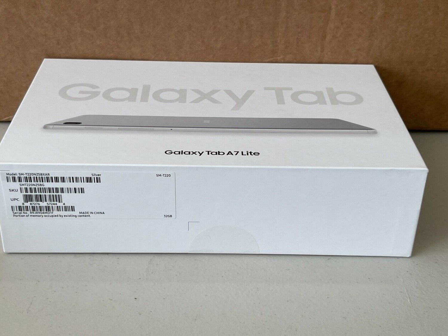 Samsung Galaxy Tab A7 Lite SM-T220 32GB Wi-Fi 8.7" -Silver with Bonus Book Cover