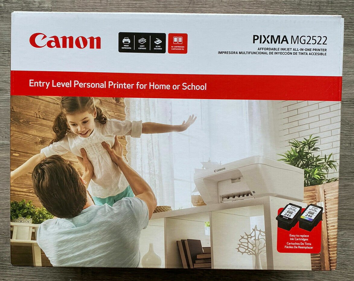 Canon Pixma MG2522 Wired All-in-One Inkjet Printer Scanner Copier Home ...