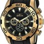 Invicta Men's Pro Diver Scuba 50mm Gold Tone Silicone Chronograph Watch 22340..