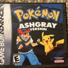 Pokemon Ash Gray Nintendo Game Boy Advance GBA Video Game. Gameboy