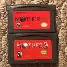 Mother 1+2 and 3 Nintendo Game Boy Advance GBA Video Game. Gameboy