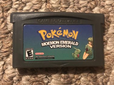 Pokemon Moemon Emerald Nintendo Game Boy Advance GBA Video Game. Gameboy