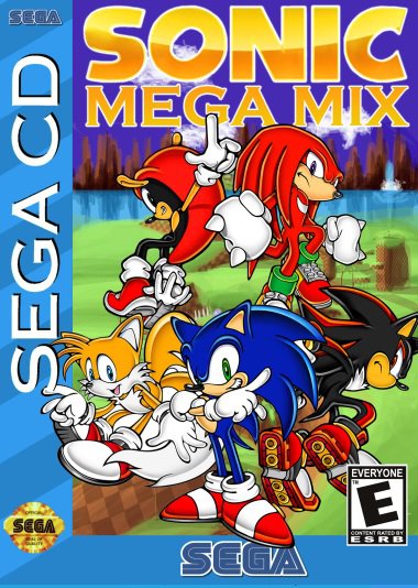 Sonic Mega Mix Fan Made Sega CD Video Game. Read Description