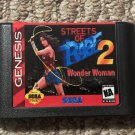 Wonder Woman in Streets of Rage II Sega Genesis Video Game.