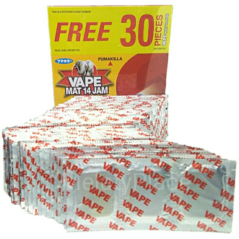 420pcs Fumakilla Vape Mat 14 Hours Mosquito Repellent Refill Thermacell