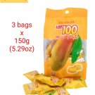 3 x 150g(5.29oz) Lot 100 Mango Gummy Sweet Candy Express Shipping