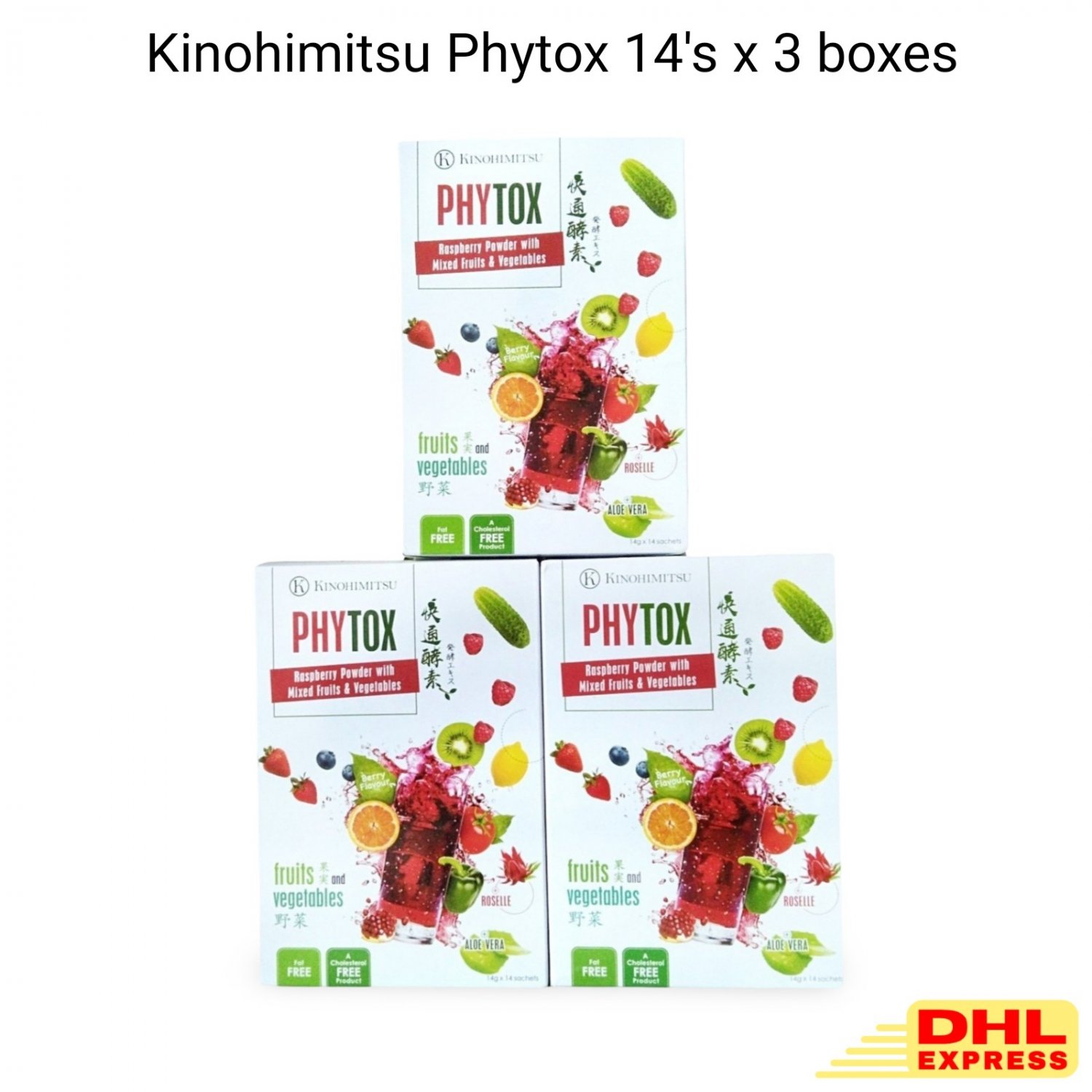 3x Kinohimitsu Phytox 14's Detox & Enzyme Blend for Optimal Digestion Wellness