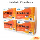 4x Livolin Forte 50's Liver Support & Detox Supplement