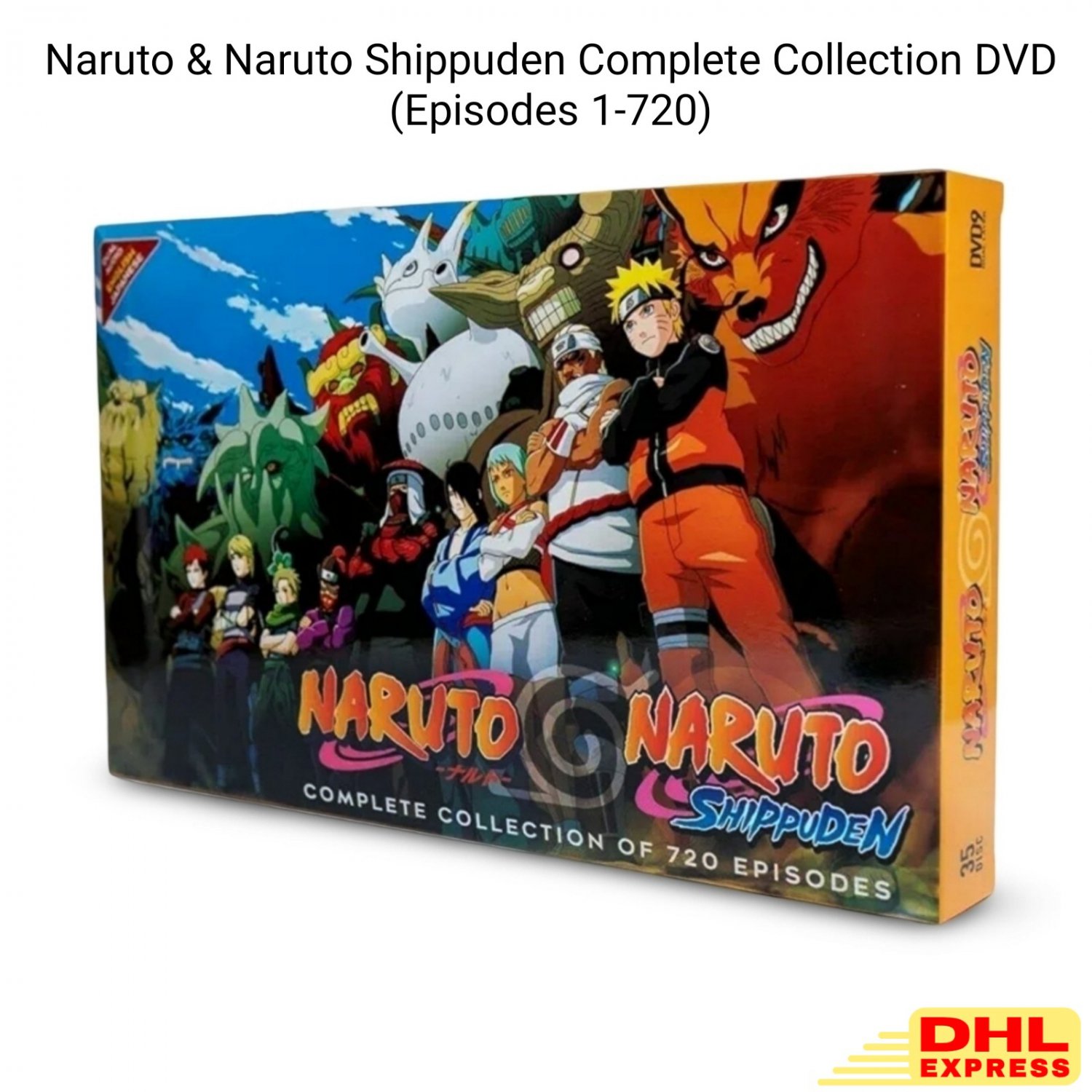 Naruto & Naruto Shippuden Complete Collection Vol. 1-720 Episodes DVD English