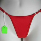 Red Leg Avenue Thong Panties One Size Adjustable Dancer Wear Polymide Spandex