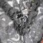 Small Delicates Black Lace Teddy Unisuit Ribbon Back 100% Polyester U.S.A. Made