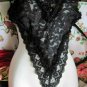 Small Delicates Black Lace Teddy Unisuit Ribbon Back 100% Polyester U.S.A. Made