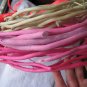 3 Dyed Pink White Bundled Rounded Sticks Wreath Sweet Garden Spring Shop Craft