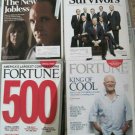 4 Fortune Magazine Lot 2008 & 2009 500 Corporations Survivors Jobless King Cool