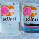 8 Scunci No Slip Grip Slide Proof Super Hold Stay Elastics Ponytailer Hair Bands