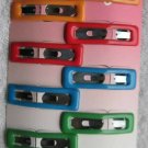 10 Goody Girls Rainbow Glossy Glam Epoxy Covered Square Metal Hair Snap Clips
