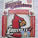 8 Louisville Cardinals Authentic Sports Coasters 2008 Collegiate Baseball