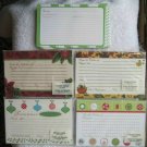 20 Studio 18 4 x 6 Blank Recipe Cards Poinsettia Leaves Ornament Pattern Holiday