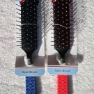 Annie Rubberized Soft Grip Vented Vent Hair Brush Red Blue Simple Basic Plain