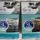 10 Goody Ouchless Girl Next Door Twisted Ponytail Hair Bands No Metal Elastic