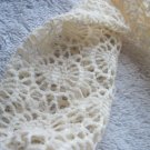 Goody Cream Vintage Lace Headwrap Soft Fabric Crotchet Head Band Breathe Stretch