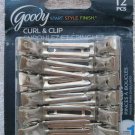 12 Goody Metal Sectioning Styling Hair Clips 2012 Section Secure Style Classic