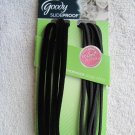 5 Black Goody Slideproof Velvet Soft Hold Elastic Hair Band Headbands Mixed Pack