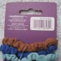 6 Goody Ouchless Starry Nights Soft Fabric Satin Elastic Ponytailer Hair Bands