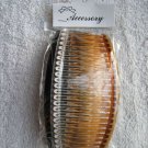 3 Plastic Classic Large 5" Inch Side Hair Comb Fashion Clear Black Brown Allergy